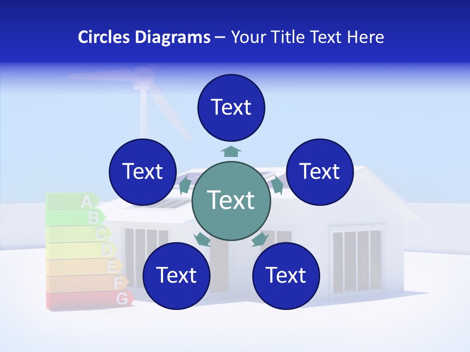 Green Carbon House PowerPoint Template