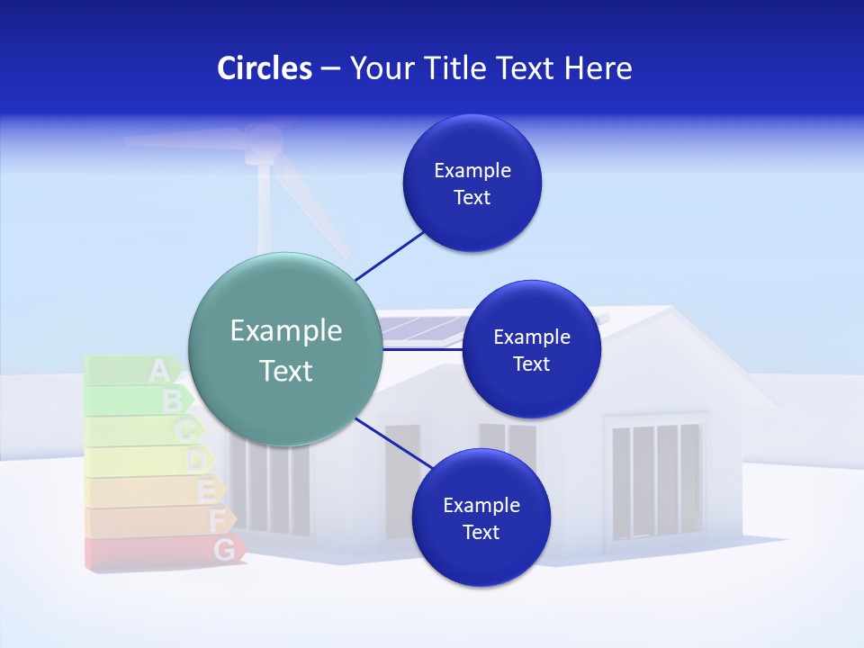 Green Carbon House PowerPoint Template