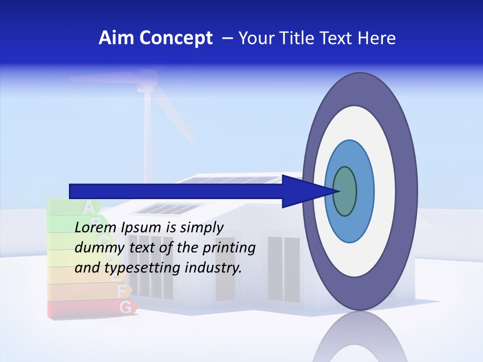 Green Carbon House PowerPoint Template