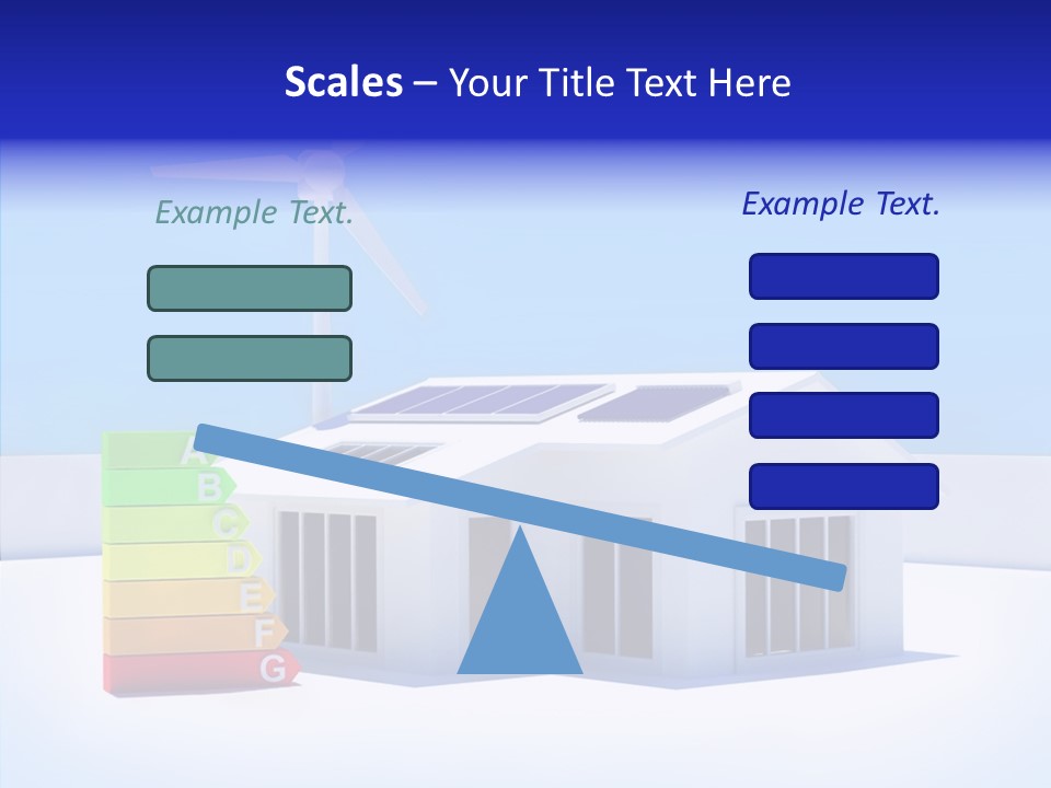 Green Carbon House PowerPoint Template