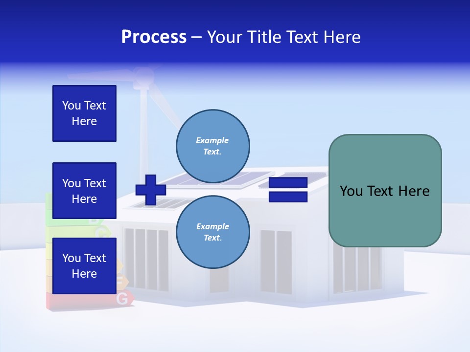 Green Carbon House PowerPoint Template