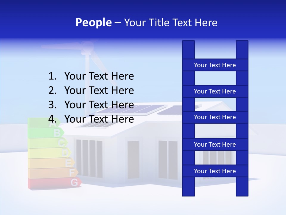 Green Carbon House PowerPoint Template