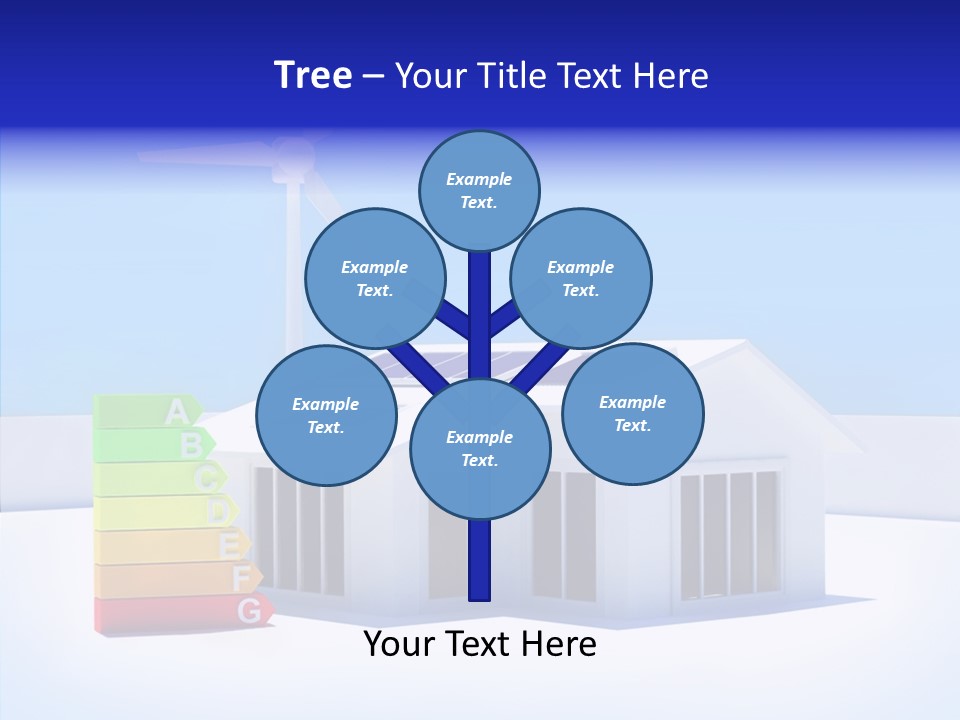 Green Carbon House PowerPoint Template
