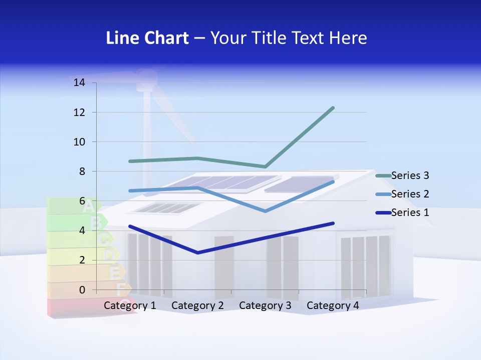 Green Carbon House PowerPoint Template