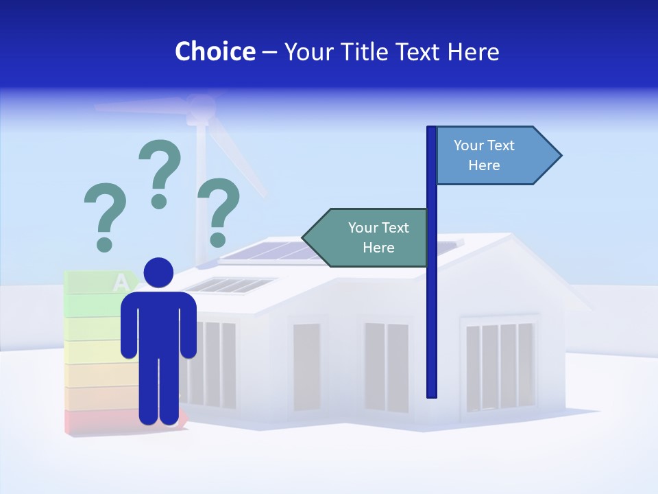 Green Carbon House PowerPoint Template