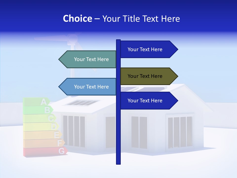 Green Carbon House PowerPoint Template