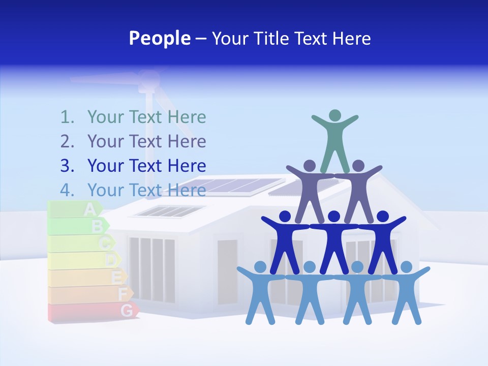 Green Carbon House PowerPoint Template