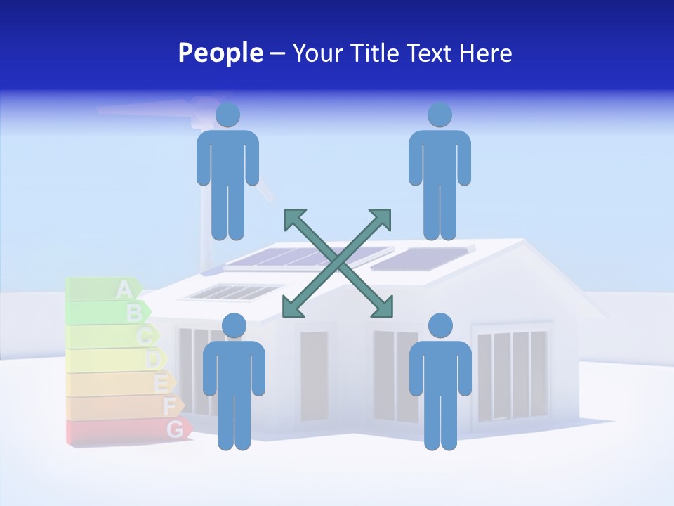 Green Carbon House PowerPoint Template