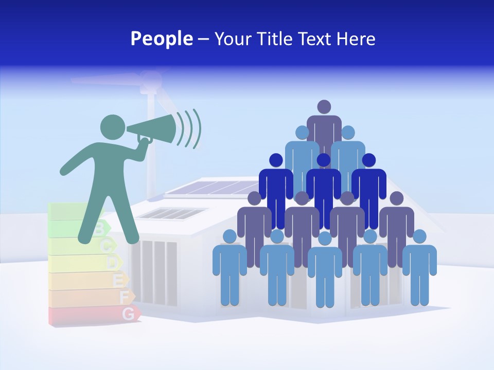 Green Carbon House PowerPoint Template