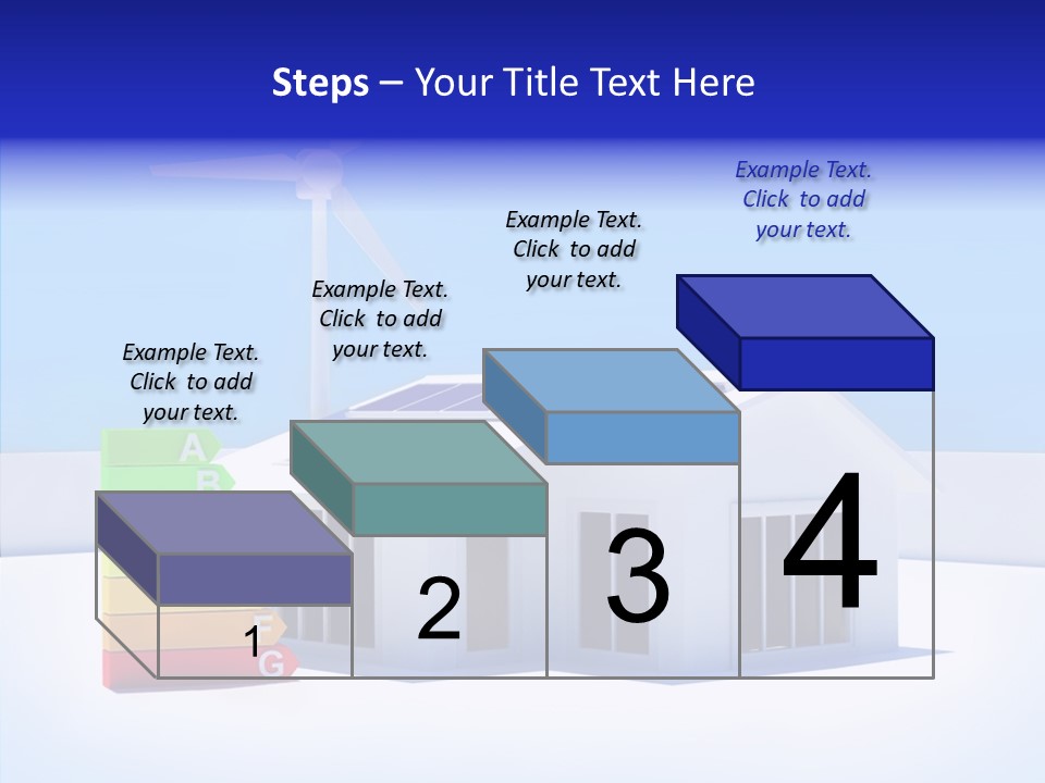 Green Carbon House PowerPoint Template