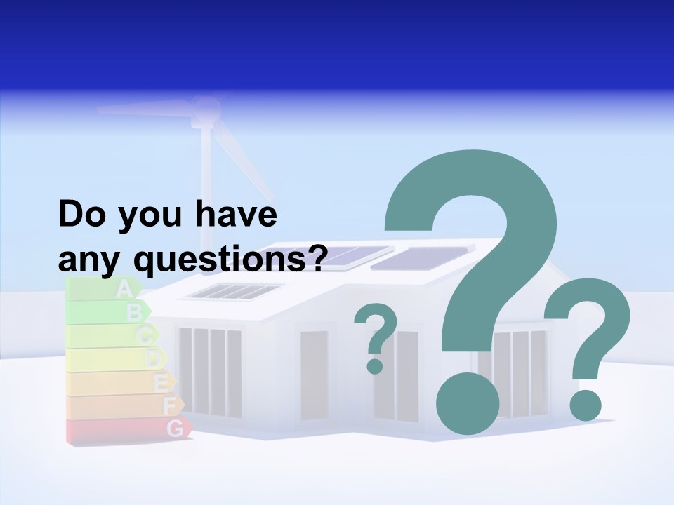 Green Carbon House PowerPoint Template