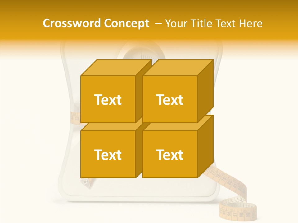 Number Tape Tightening PowerPoint Template