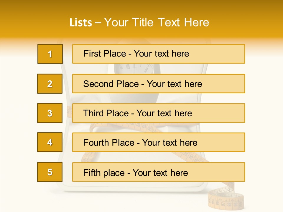 Number Tape Tightening PowerPoint Template