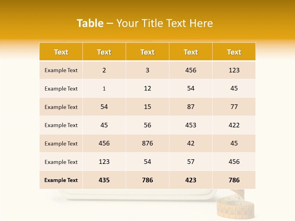 Number Tape Tightening PowerPoint Template