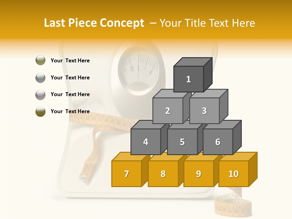 Number Tape Tightening PowerPoint Template