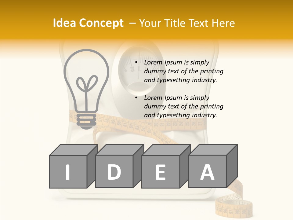 Number Tape Tightening PowerPoint Template