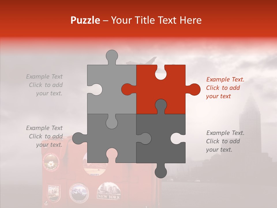 Fly Airport Sky PowerPoint Template