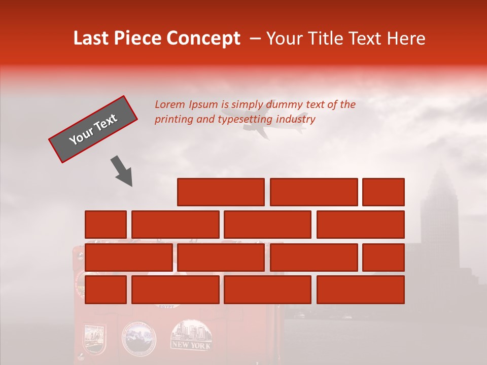 Fly Airport Sky PowerPoint Template