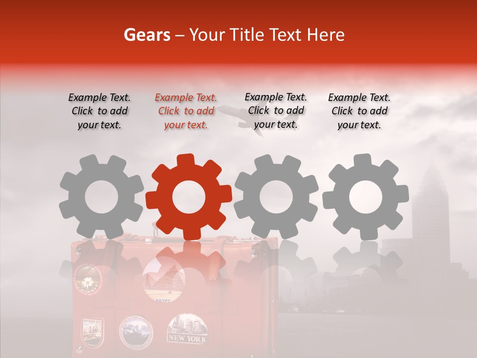 Fly Airport Sky PowerPoint Template