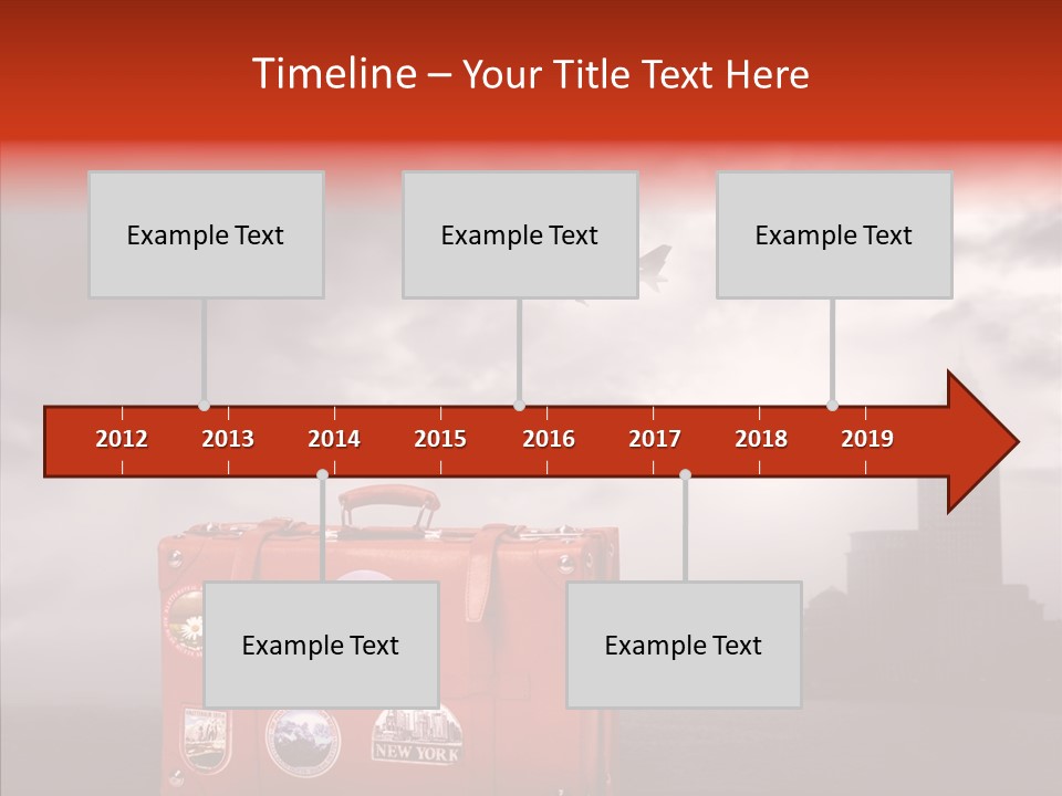 Fly Airport Sky PowerPoint Template