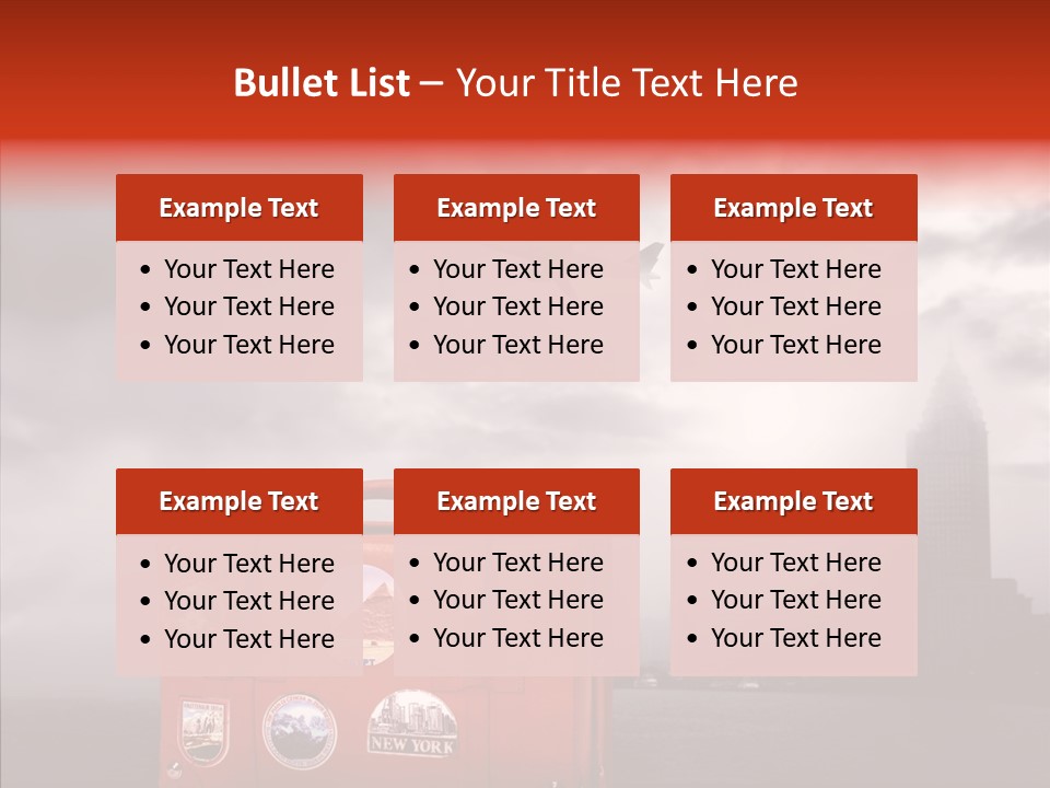 Fly Airport Sky PowerPoint Template