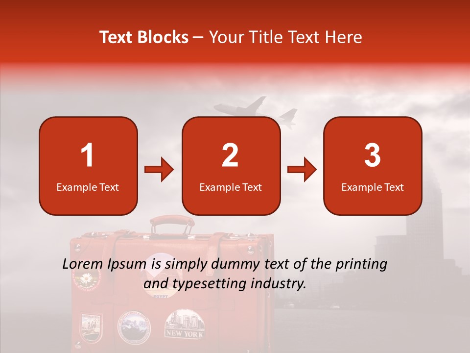 Fly Airport Sky PowerPoint Template