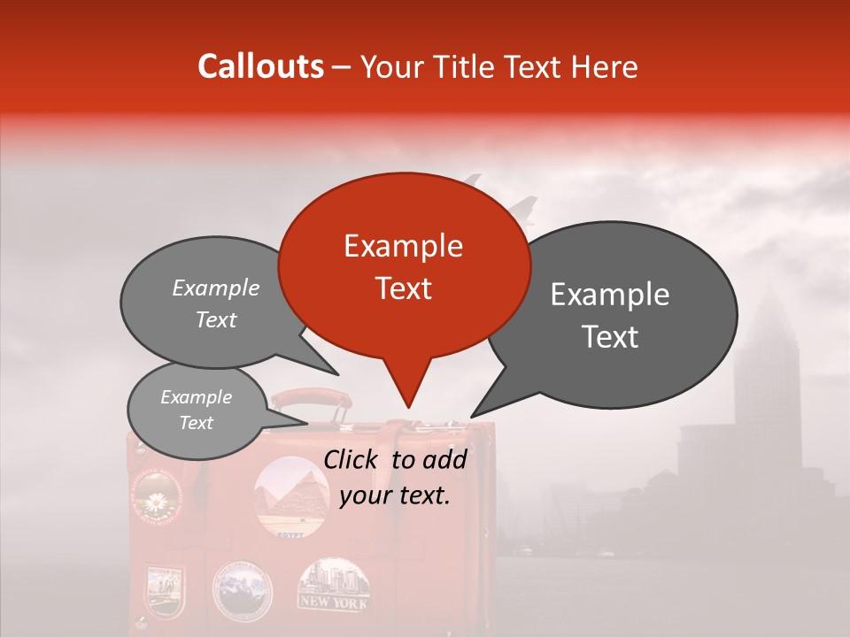 Fly Airport Sky PowerPoint Template