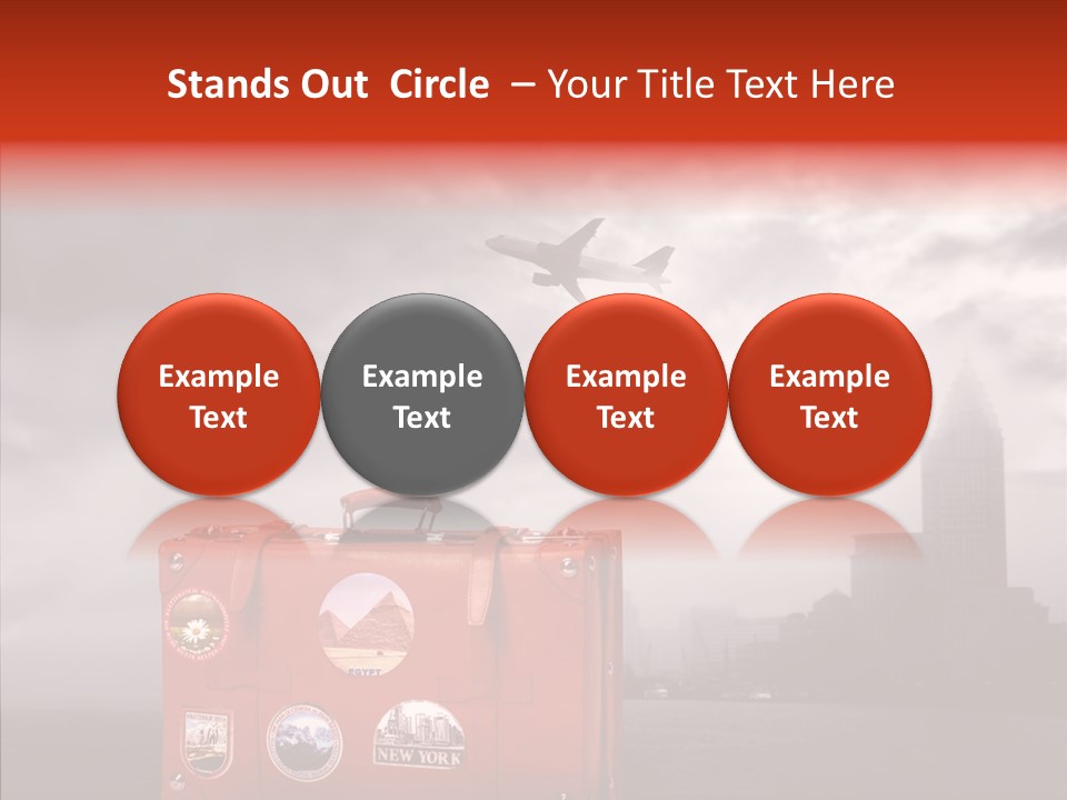 Fly Airport Sky PowerPoint Template