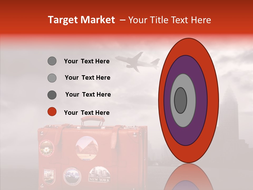 Fly Airport Sky PowerPoint Template