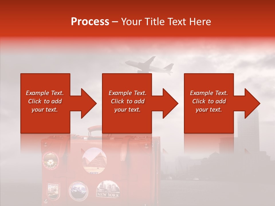 Fly Airport Sky PowerPoint Template