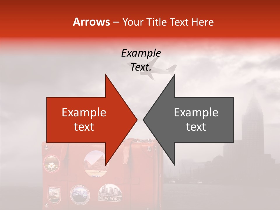 Fly Airport Sky PowerPoint Template