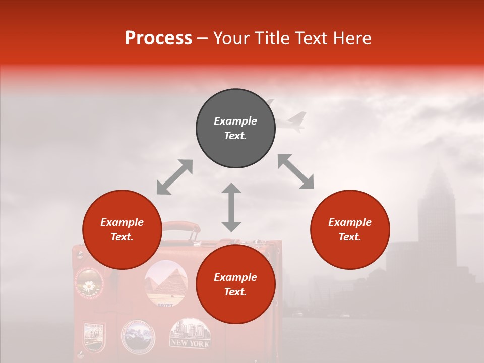 Fly Airport Sky PowerPoint Template