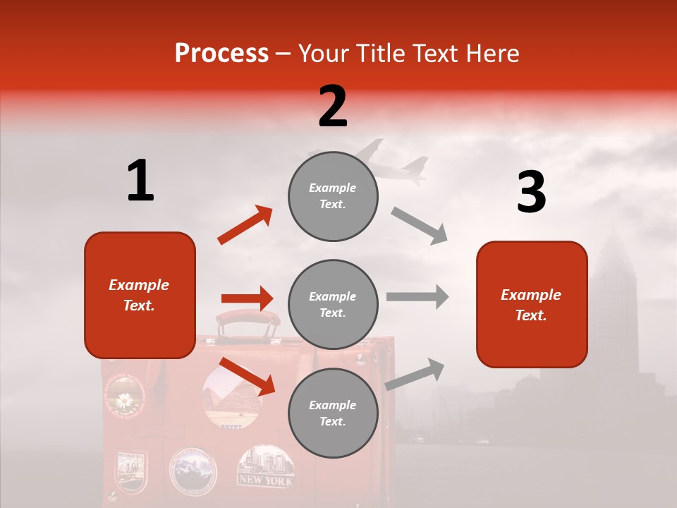 Fly Airport Sky PowerPoint Template