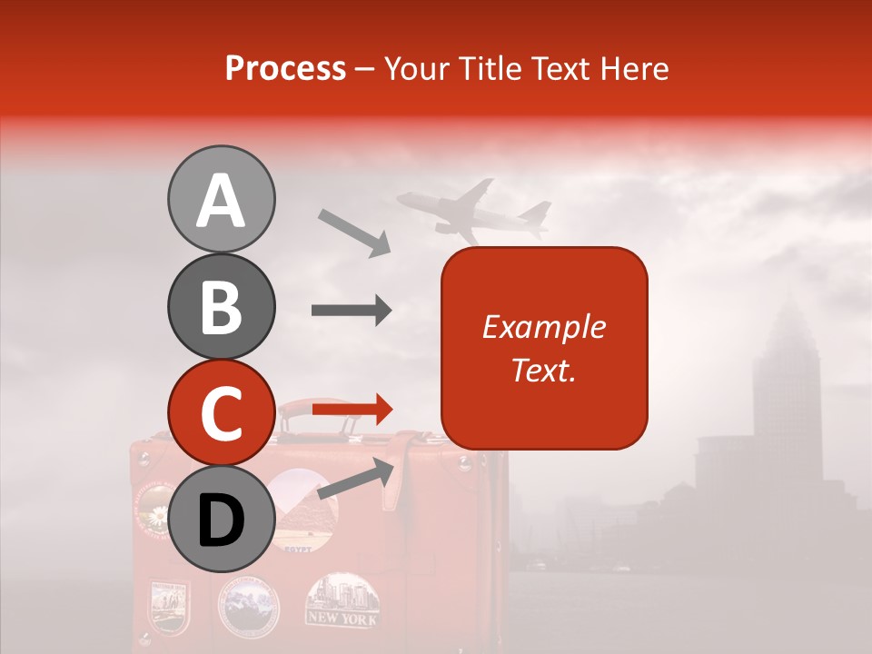 Fly Airport Sky PowerPoint Template