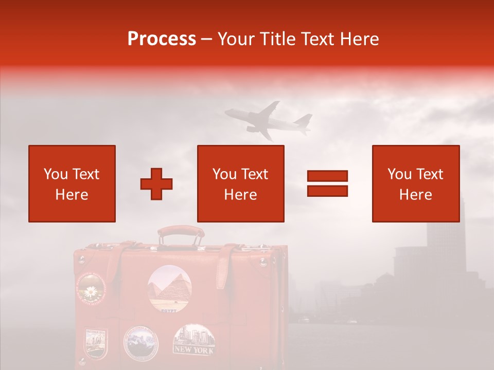 Fly Airport Sky PowerPoint Template