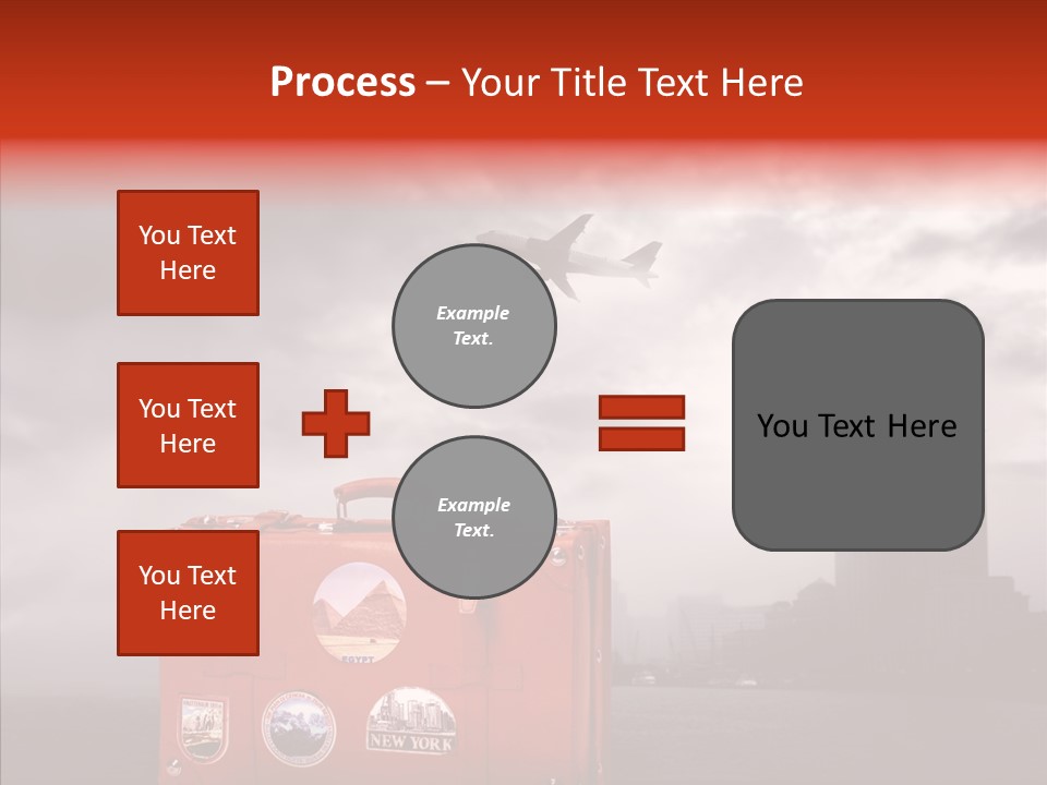 Fly Airport Sky PowerPoint Template