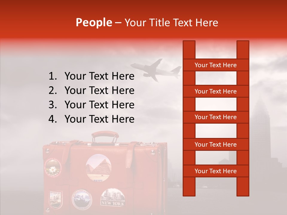 Fly Airport Sky PowerPoint Template