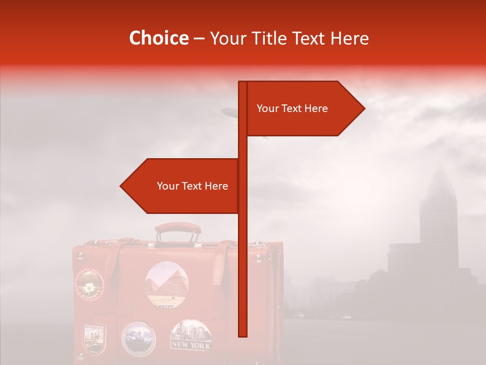 Fly Airport Sky PowerPoint Template