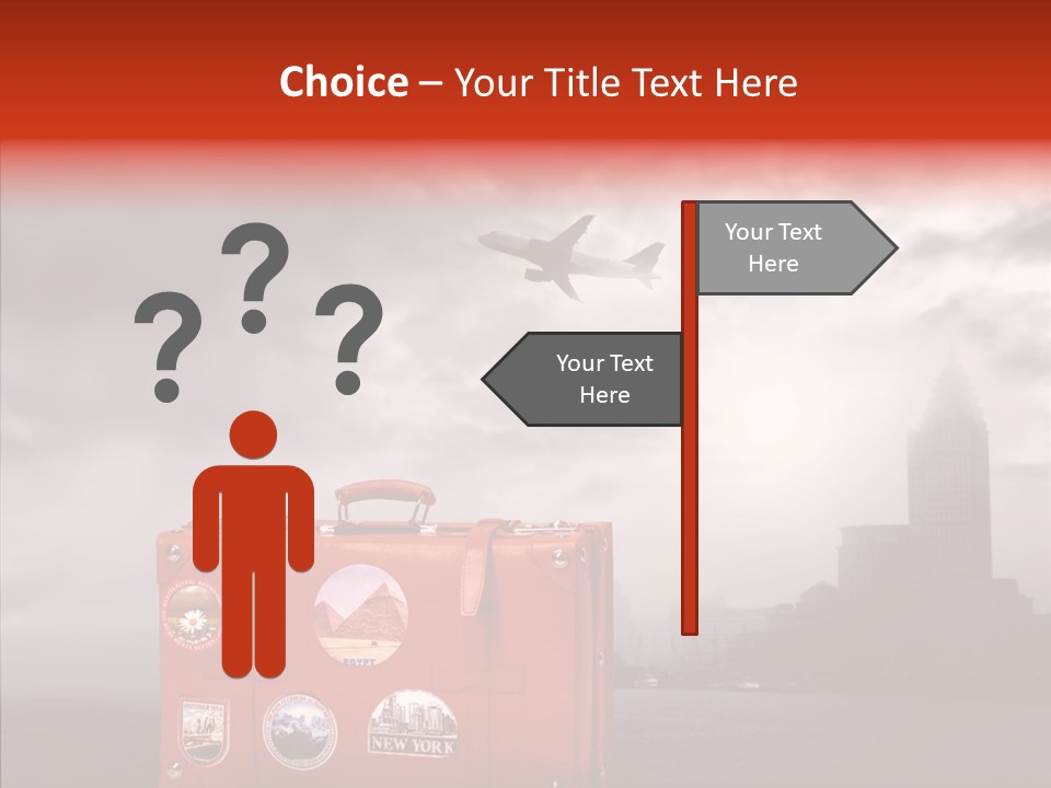 Fly Airport Sky PowerPoint Template