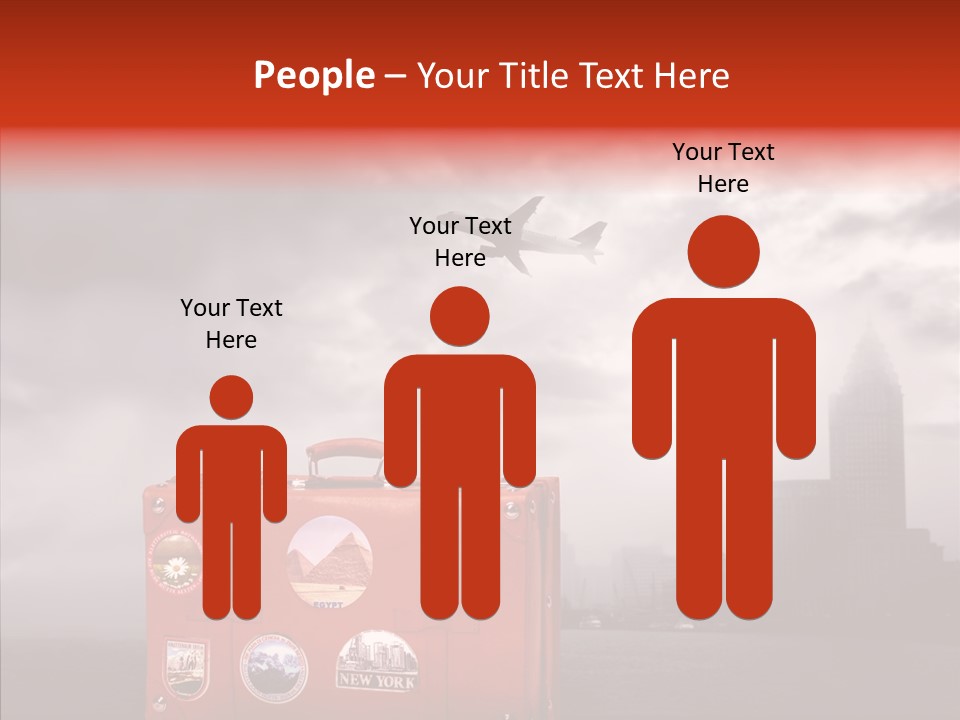 Fly Airport Sky PowerPoint Template