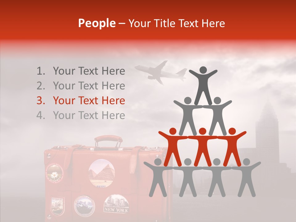 Fly Airport Sky PowerPoint Template