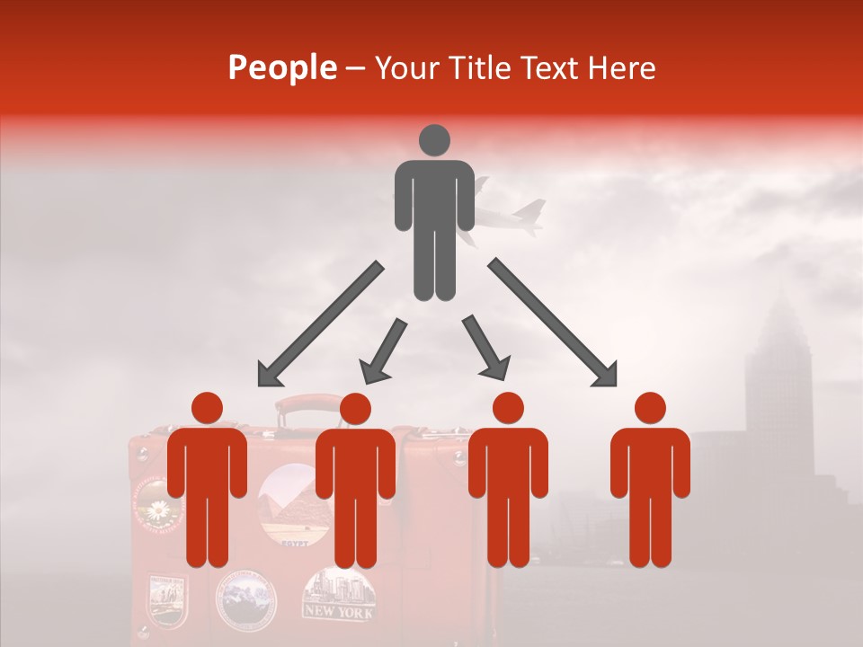 Fly Airport Sky PowerPoint Template