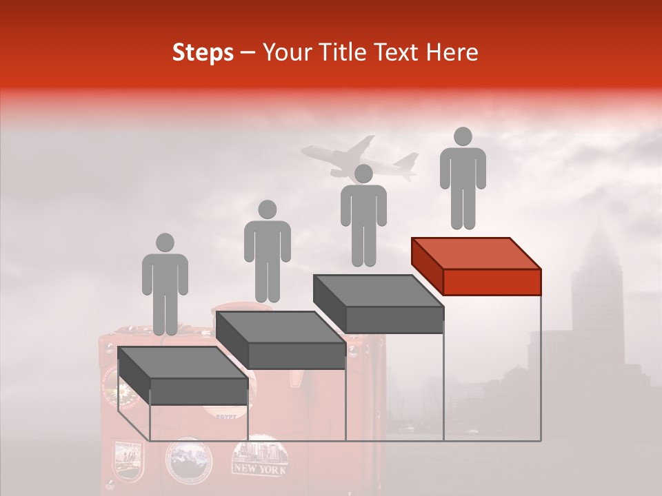 Fly Airport Sky PowerPoint Template