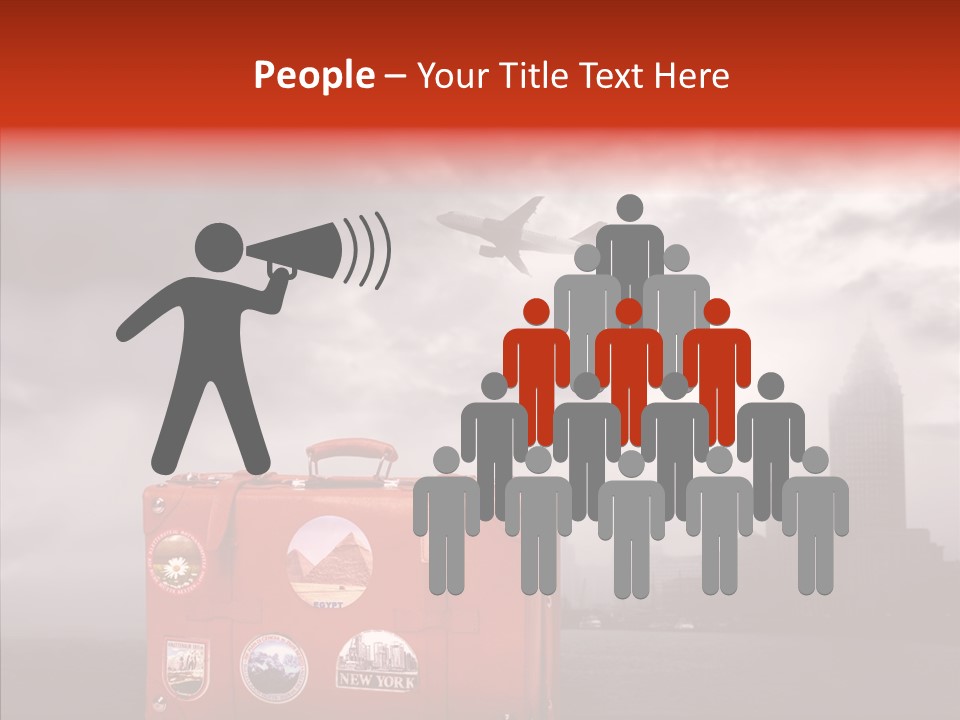 Fly Airport Sky PowerPoint Template