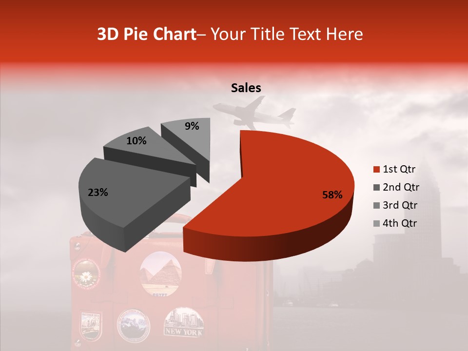 Fly Airport Sky PowerPoint Template