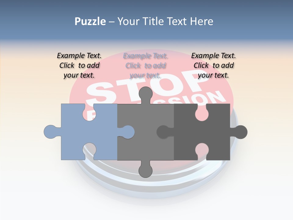 United Bankrupt Failure PowerPoint Template