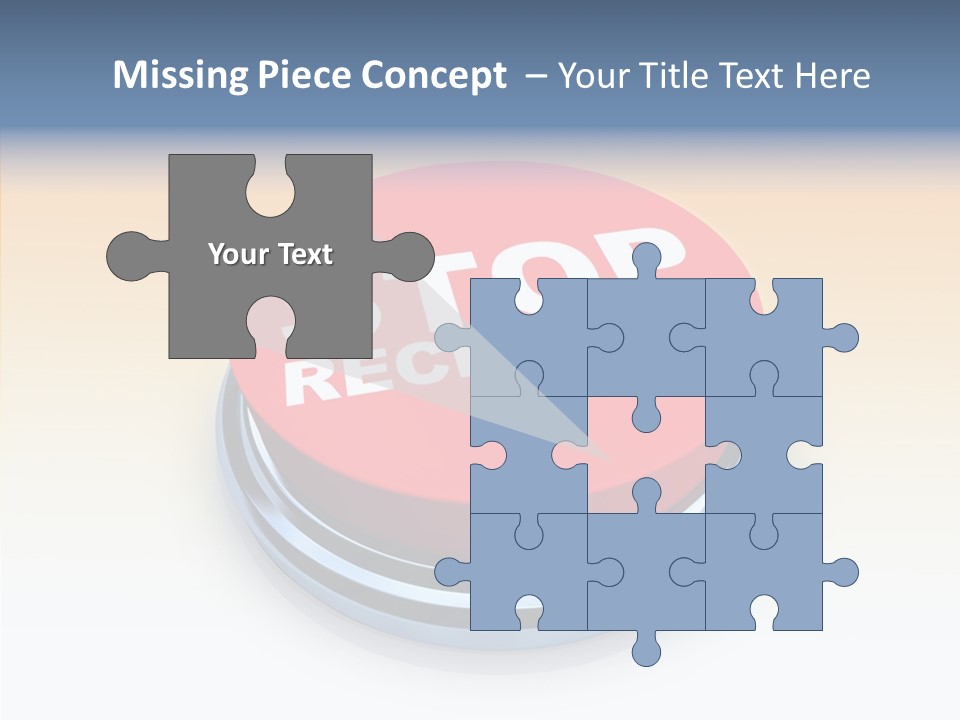 United Bankrupt Failure PowerPoint Template