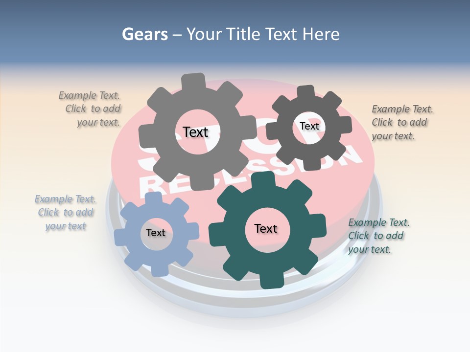 United Bankrupt Failure PowerPoint Template