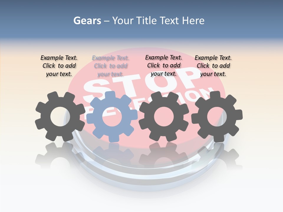 United Bankrupt Failure PowerPoint Template