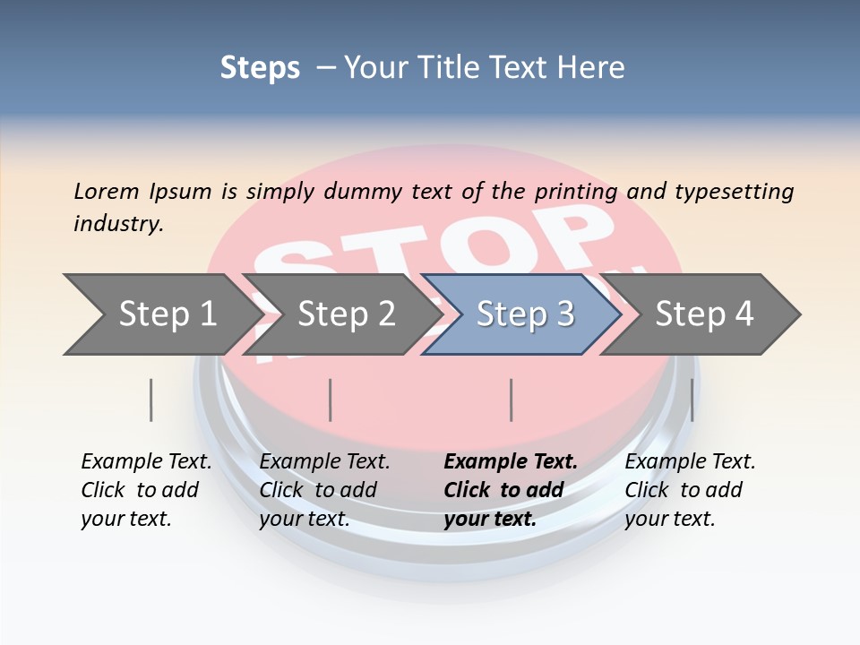 United Bankrupt Failure PowerPoint Template